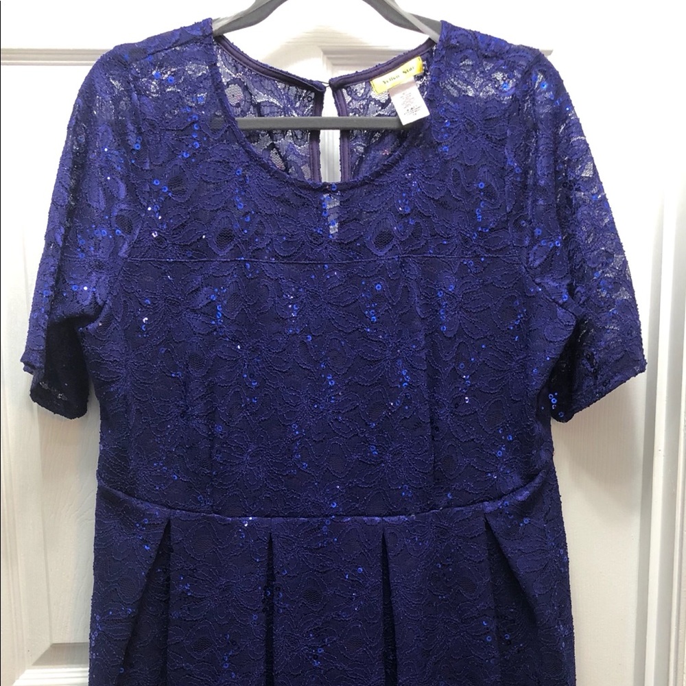 Sequin Fit and Flare Dress